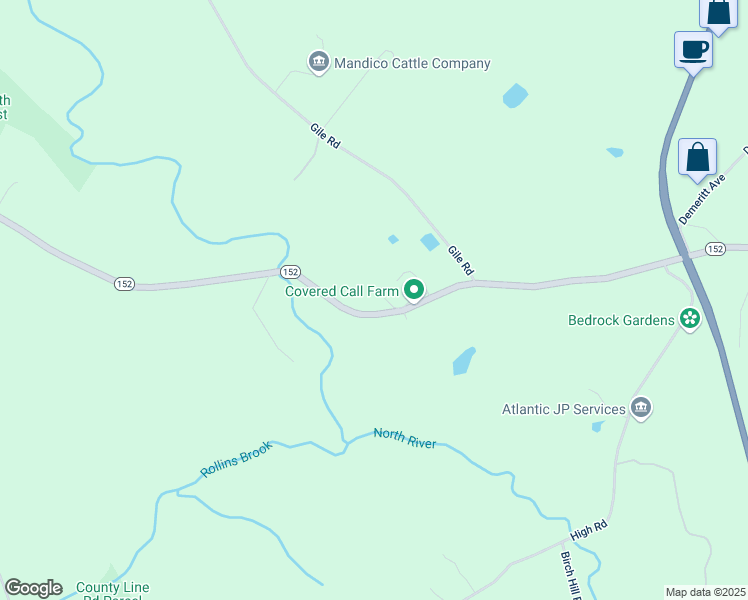 map of restaurants, bars, coffee shops, grocery stores, and more near 63 Harvey Mill Road in Lee