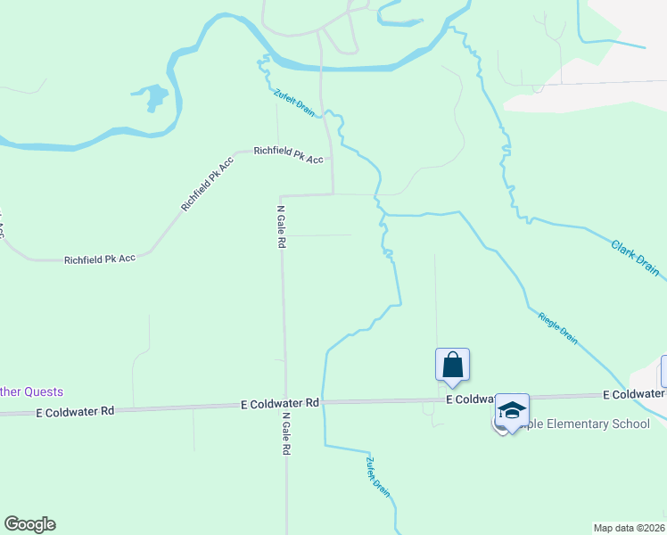 map of restaurants, bars, coffee shops, grocery stores, and more near 6164 North Gale Road in Davison