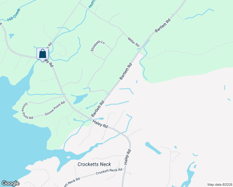 map of restaurants, bars, coffee shops, grocery stores, and more near 14 Bartlett Road in Kittery
