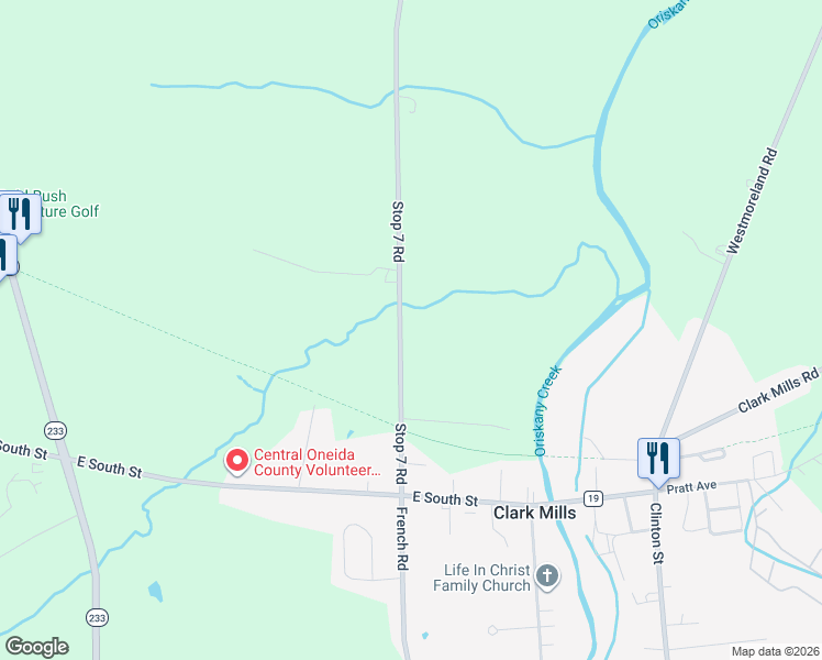 map of restaurants, bars, coffee shops, grocery stores, and more near 4856 Stop 7 Road in Whitesboro