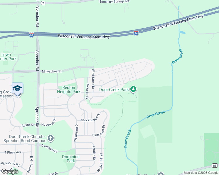 map of restaurants, bars, coffee shops, grocery stores, and more near 6946 Littlemore Drive in Madison