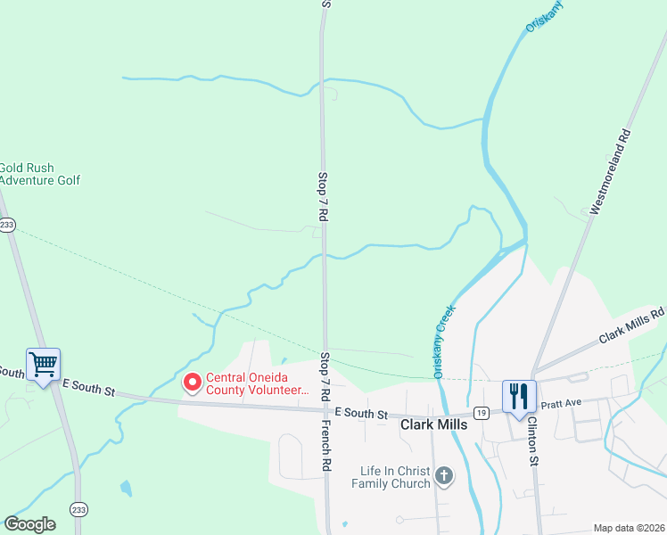 map of restaurants, bars, coffee shops, grocery stores, and more near 4856 Stop 7 Road in Whitesboro