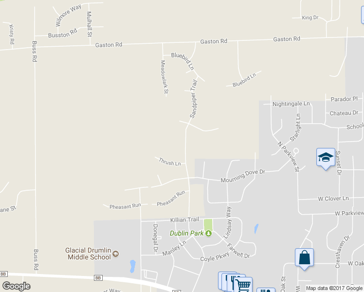 map of restaurants, bars, coffee shops, grocery stores, and more near 4561 Sandpiper Trail in Cottage Grove