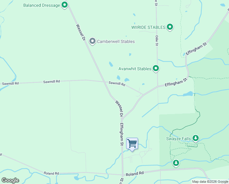 map of restaurants, bars, coffee shops, grocery stores, and more near 2651 Wessel Drive in Pelham