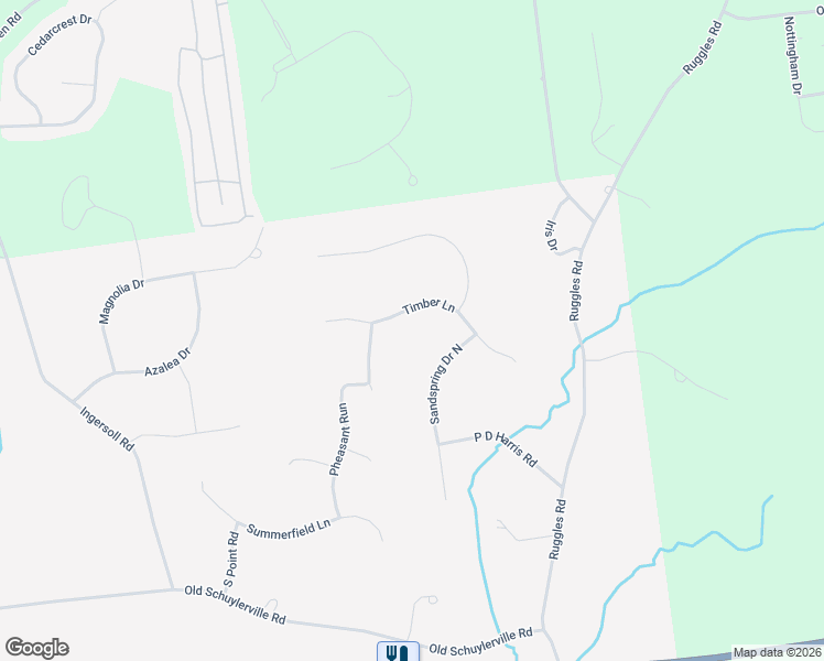 map of restaurants, bars, coffee shops, grocery stores, and more near 14 Timber Lane in Saratoga Springs