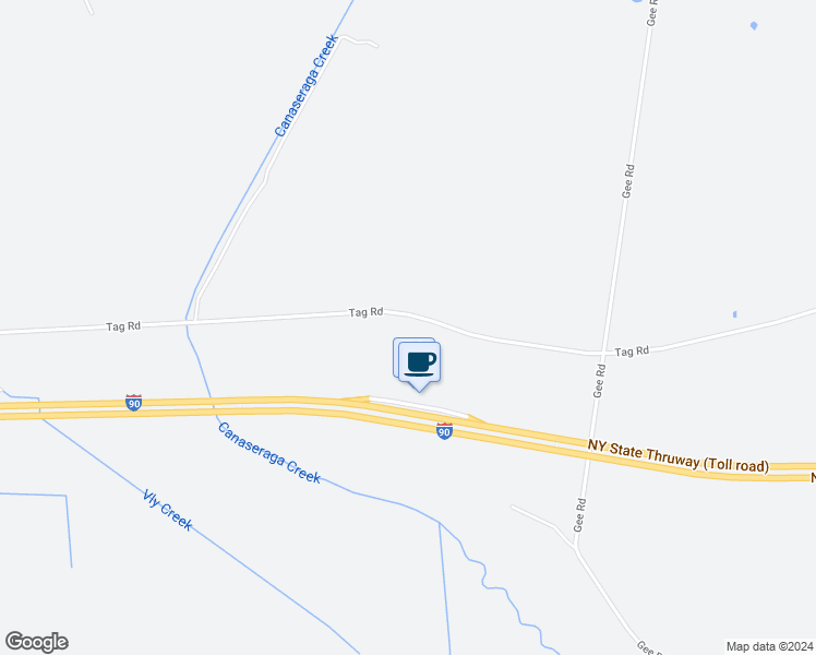 map of restaurants, bars, coffee shops, grocery stores, and more near 2170 Tag Road in Chittenango