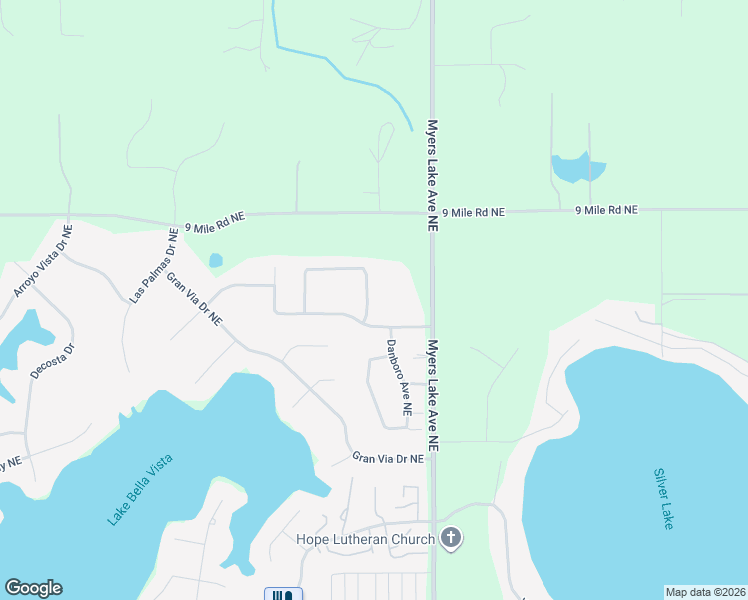 map of restaurants, bars, coffee shops, grocery stores, and more near 7601 Cannon Run Drive Northeast in Rockford