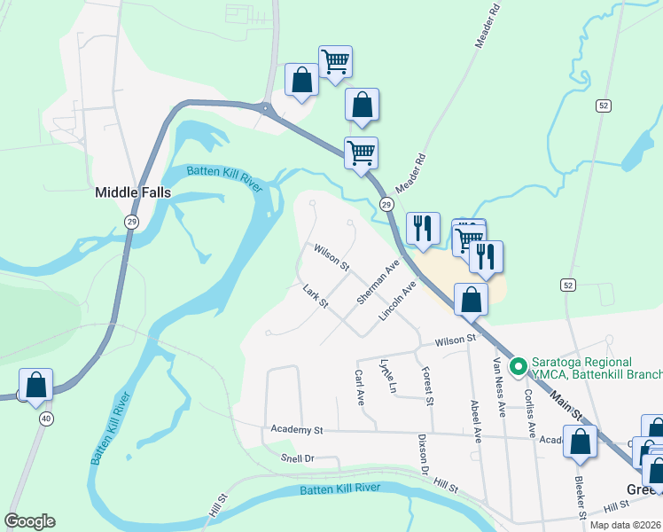 map of restaurants, bars, coffee shops, grocery stores, and more near 28 Wilson St in Greenwich