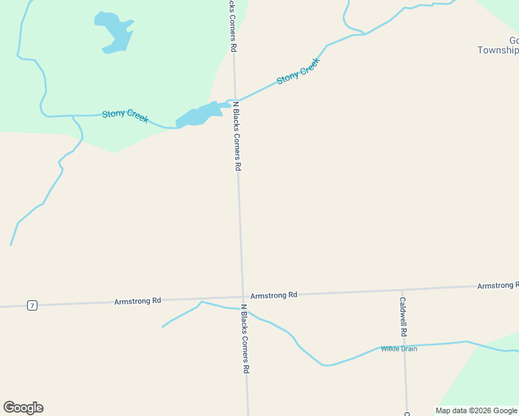 map of restaurants, bars, coffee shops, grocery stores, and more near 2110 North Blacks Corners Road in Imlay City