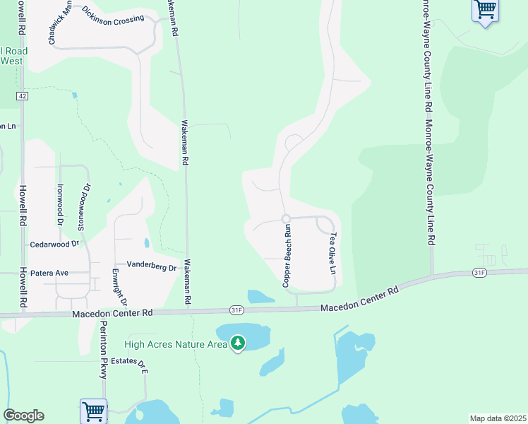 map of restaurants, bars, coffee shops, grocery stores, and more near 12 Golden Bell Court in Fairport