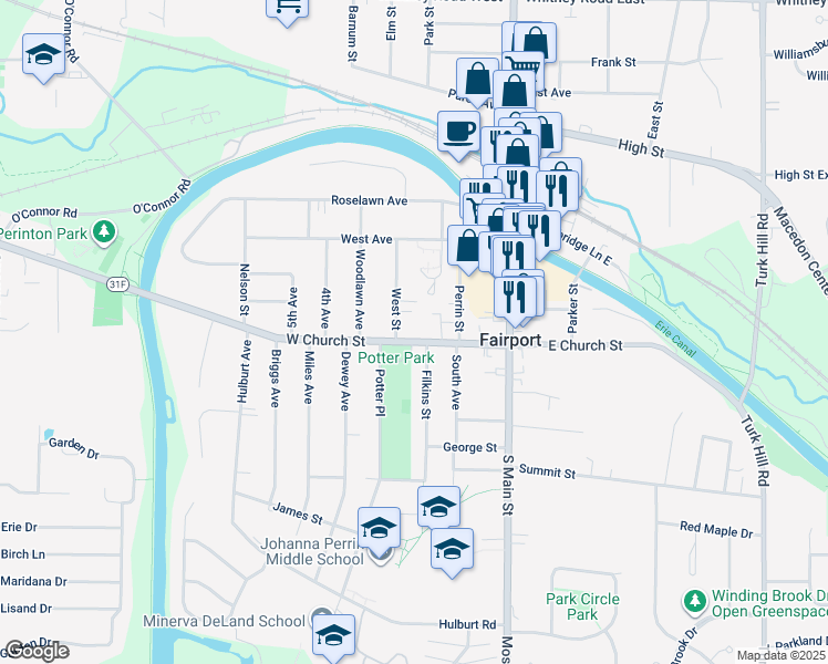 48 West Church Street, Fairport NY Walk Score