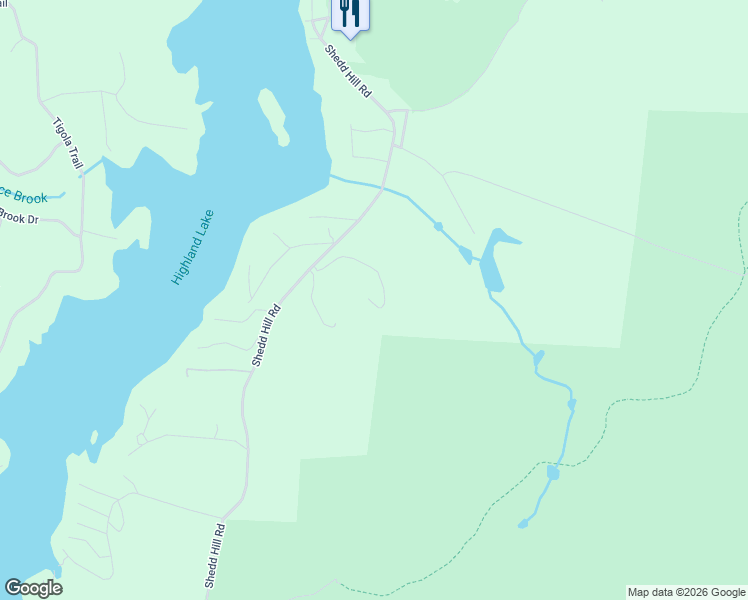 map of restaurants, bars, coffee shops, grocery stores, and more near 904 Shedd Hill Road in Stoddard