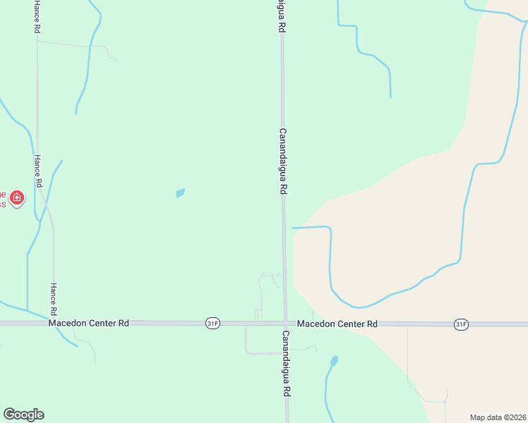map of restaurants, bars, coffee shops, grocery stores, and more near 2563 Canandaigua Road in Macedon