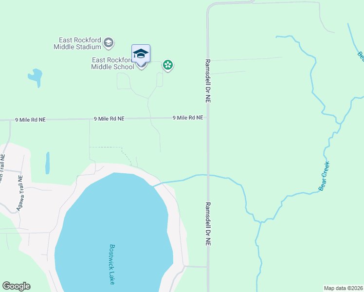 map of restaurants, bars, coffee shops, grocery stores, and more near 7522 Bostwick Lake View Drive in Rockford