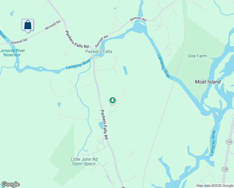 map of restaurants, bars, coffee shops, grocery stores, and more near 156 Packers Falls Road in Durham