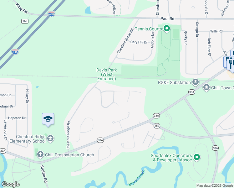 map of restaurants, bars, coffee shops, grocery stores, and more near 10 Silverknoll Drive in Rochester