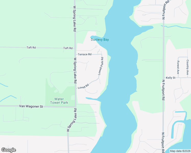 map of restaurants, bars, coffee shops, grocery stores, and more near 18101 Lovell Road in Spring Lake
