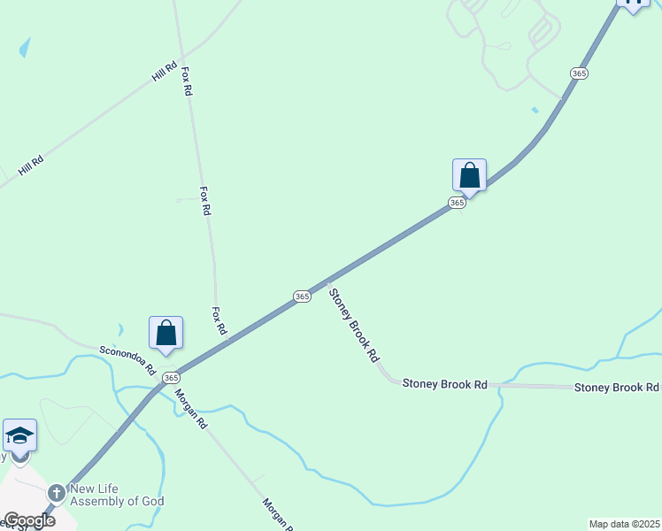 map of restaurants, bars, coffee shops, grocery stores, and more near 4907 New York 365 in Oneida