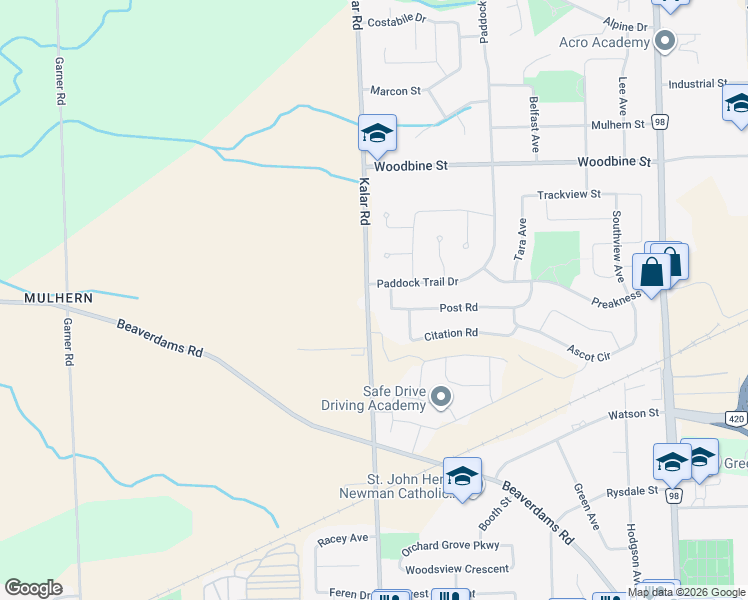map of restaurants, bars, coffee shops, grocery stores, and more near in Niagara Falls