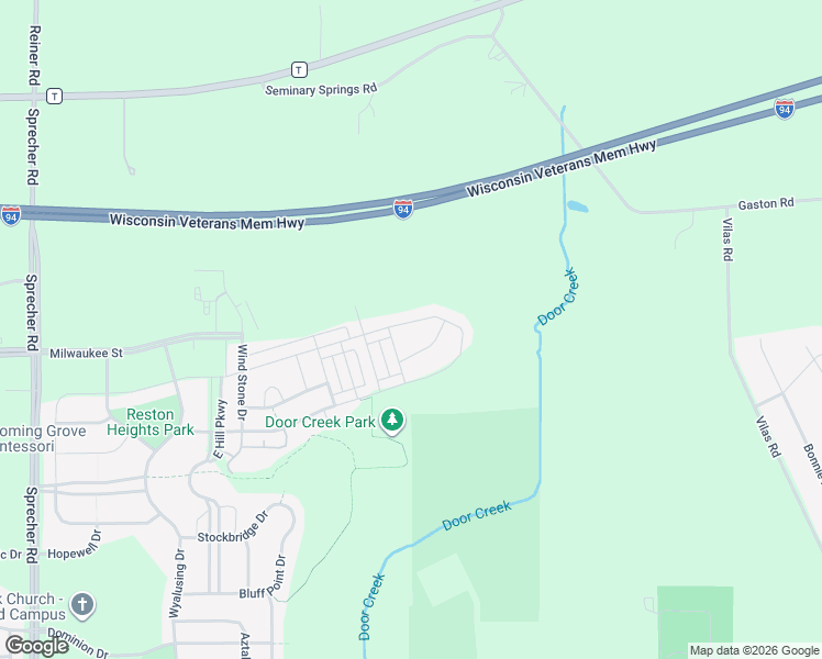 map of restaurants, bars, coffee shops, grocery stores, and more near 7121 Field Flower Way in Madison