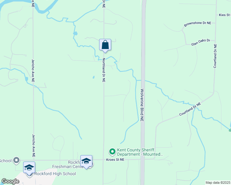 map of restaurants, bars, coffee shops, grocery stores, and more near 4661 Glenmerle Drive Northeast in Rockford