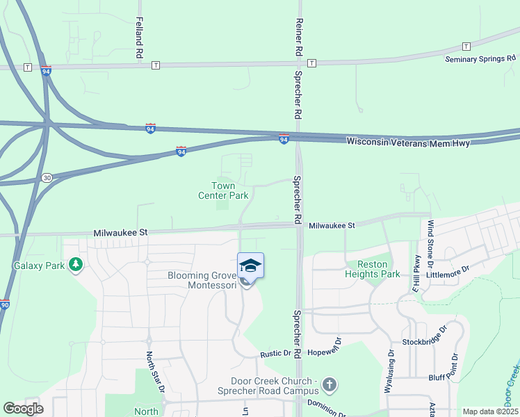 map of restaurants, bars, coffee shops, grocery stores, and more near 101 Metro Terrace in Madison