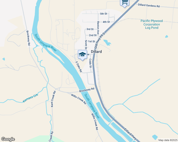 map of restaurants, bars, coffee shops, grocery stores, and more near in Douglas County