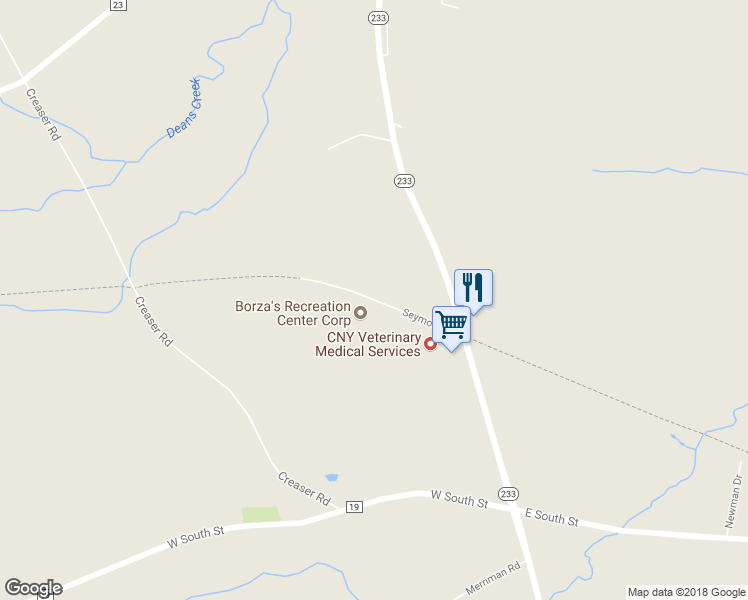 map of restaurants, bars, coffee shops, grocery stores, and more near Seymour Lane in Westmoreland