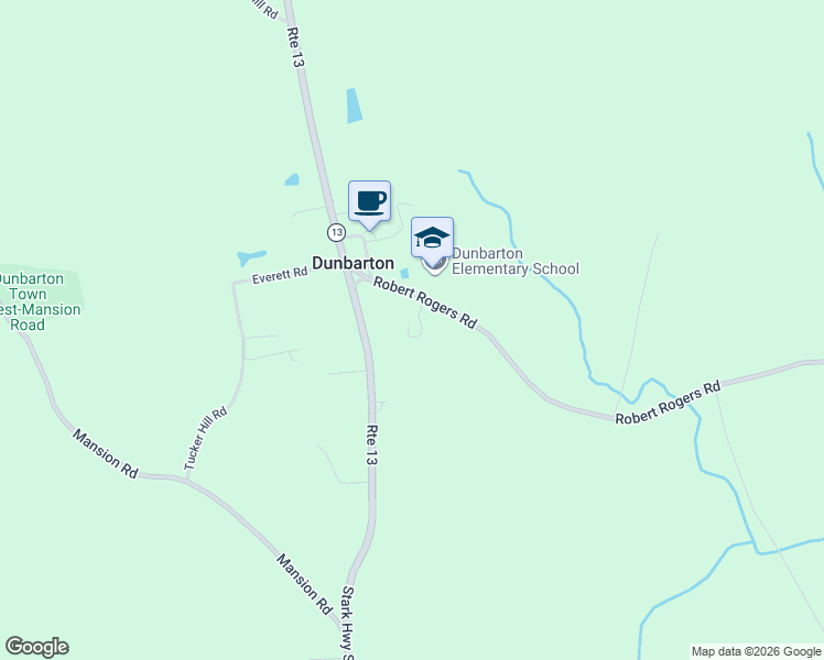 map of restaurants, bars, coffee shops, grocery stores, and more near 6 Stark Highway South in Dunbarton