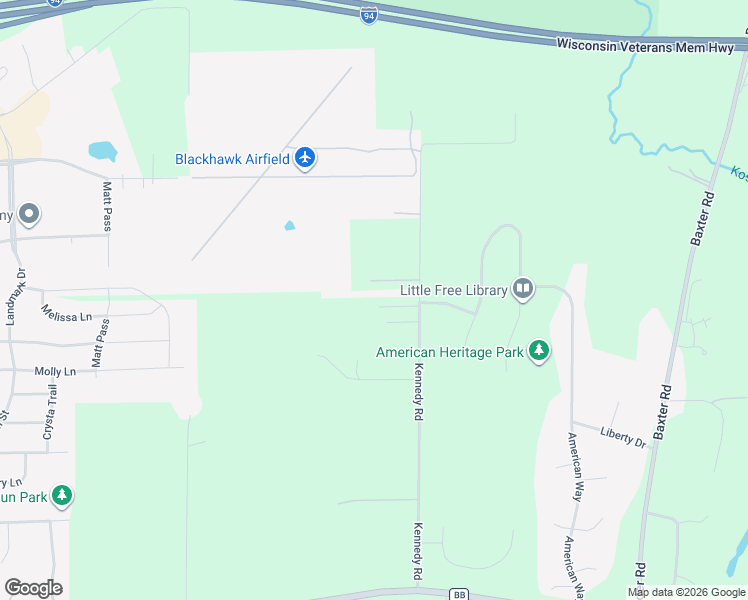 map of restaurants, bars, coffee shops, grocery stores, and more near 4593 Kennedy Road in Cottage Grove