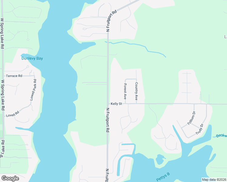 map of restaurants, bars, coffee shops, grocery stores, and more near 18272 North Fruitport Road in Spring Lake