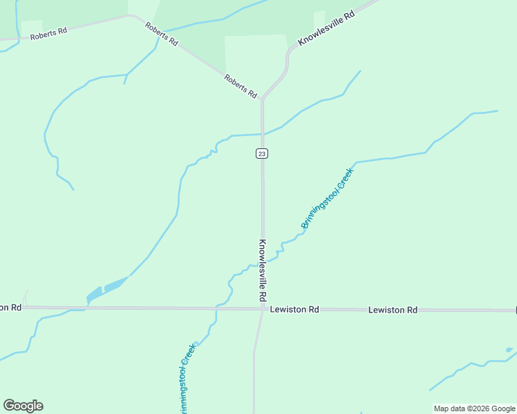 map of restaurants, bars, coffee shops, grocery stores, and more near 6440 Knowlesville Road in Oakfield