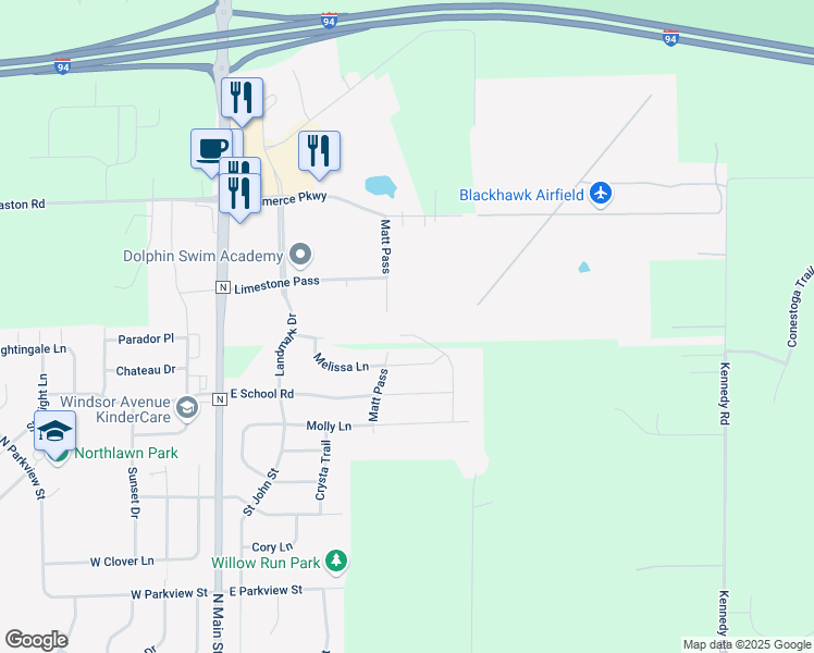 map of restaurants, bars, coffee shops, grocery stores, and more near 308 Melissa Lane in Cottage Grove