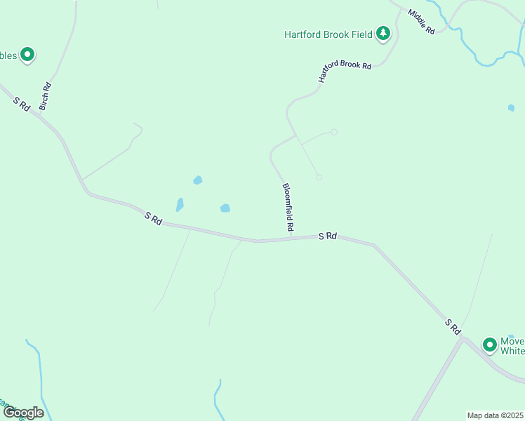 map of restaurants, bars, coffee shops, grocery stores, and more near 95 South Road in Deerfield