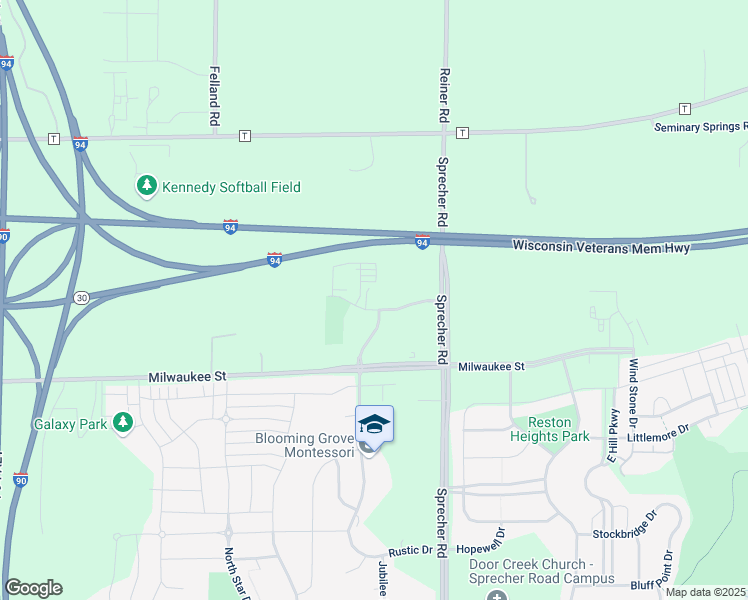 map of restaurants, bars, coffee shops, grocery stores, and more near 141 Metro Terrace in Madison