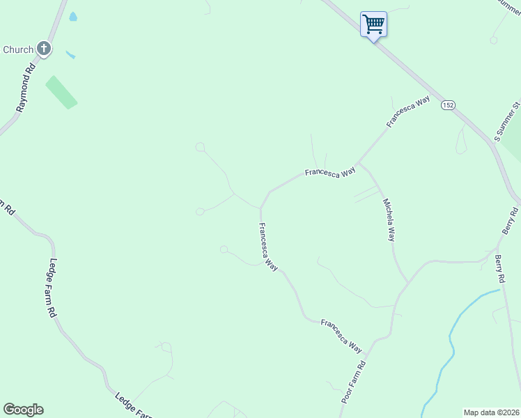 map of restaurants, bars, coffee shops, grocery stores, and more near 39 Francesca Way in Nottingham