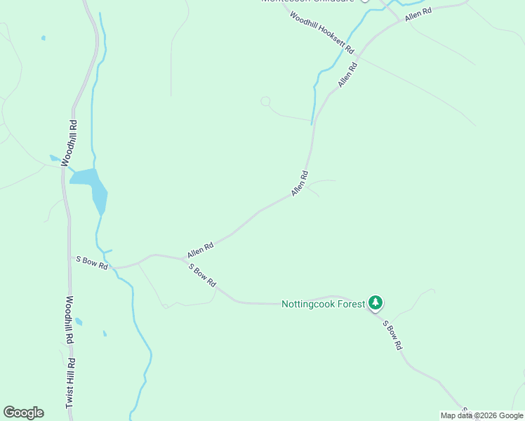 map of restaurants, bars, coffee shops, grocery stores, and more near 93 Allen Road in Bow