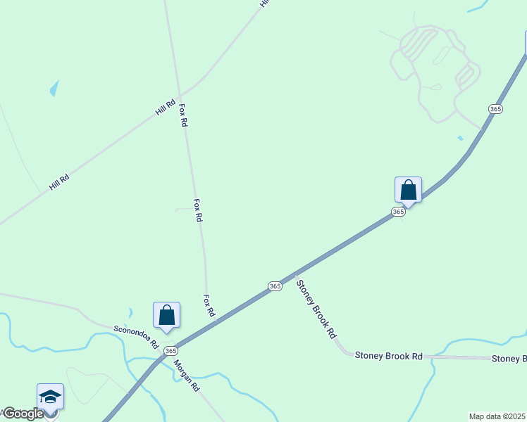 map of restaurants, bars, coffee shops, grocery stores, and more near 4907 Highway 365 in Oneida