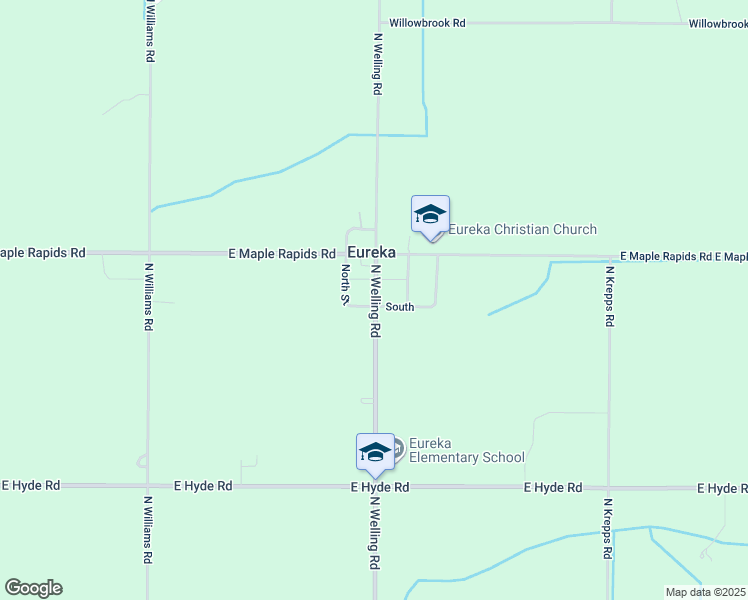 map of restaurants, bars, coffee shops, grocery stores, and more near 1013 West South Street in Saint Johns