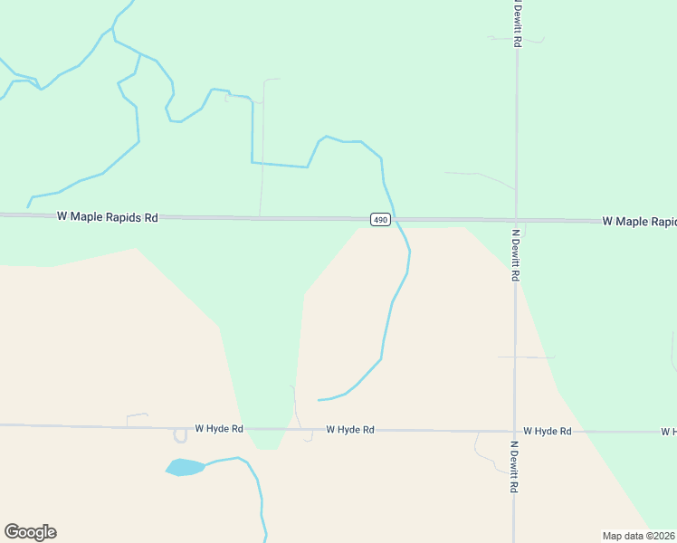 map of restaurants, bars, coffee shops, grocery stores, and more near 3553 West Maple Rapids Road in Saint Johns