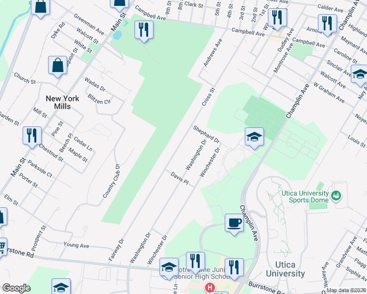 map of restaurants, bars, coffee shops, grocery stores, and more near 133 Cross Street in Yorkville