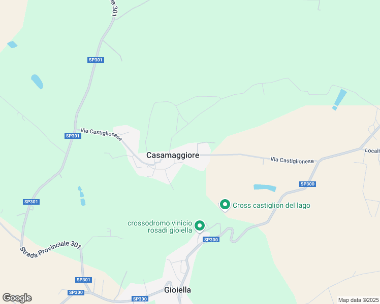 map of restaurants, bars, coffee shops, grocery stores, and more near 38 Via Castiglionese in Casamaggiore