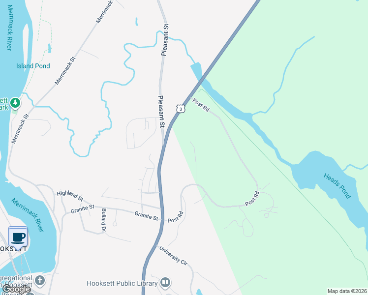 map of restaurants, bars, coffee shops, grocery stores, and more near 1775-1815 Daniel Webster Highway in Hooksett