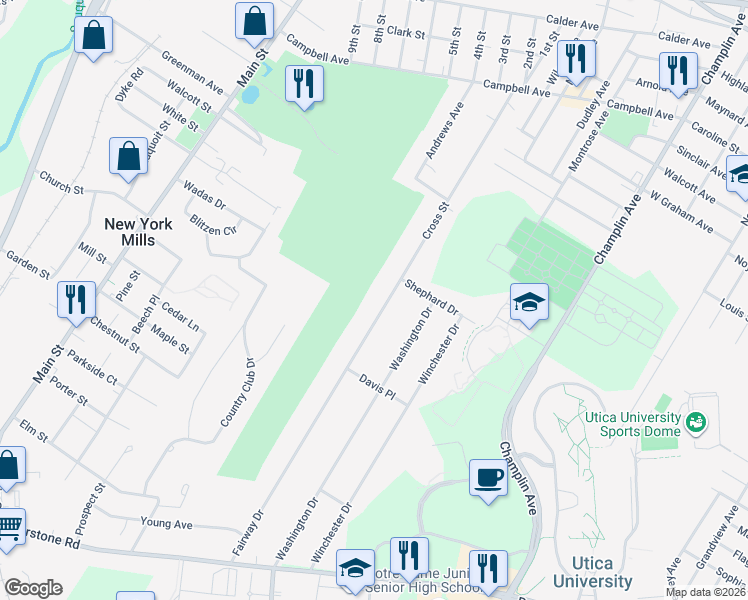 map of restaurants, bars, coffee shops, grocery stores, and more near 133 Cross Street in Yorkville