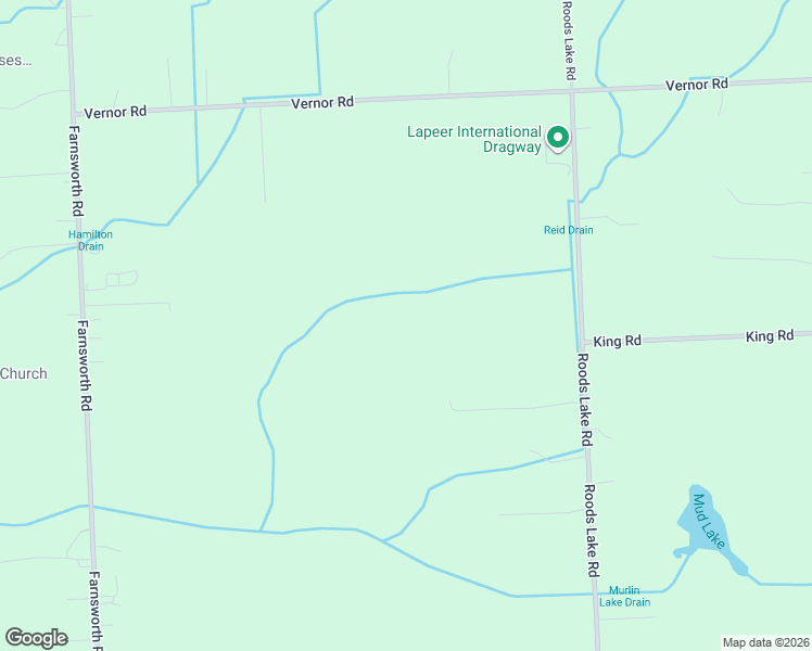map of restaurants, bars, coffee shops, grocery stores, and more near 2547 Roods Lake Road in Lapeer