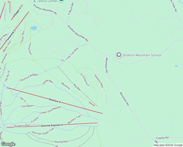 map of restaurants, bars, coffee shops, grocery stores, and more near 96 Sunbowl Ridge Road in Stratton