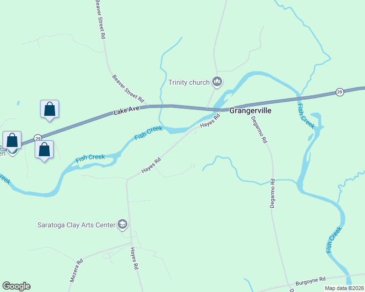 map of restaurants, bars, coffee shops, grocery stores, and more near 122 Hayes Rd in Schuylerville