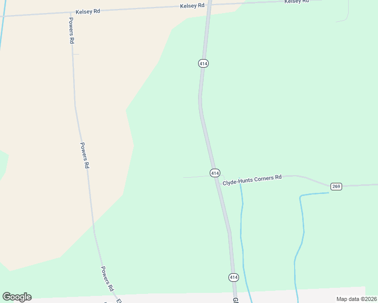 map of restaurants, bars, coffee shops, grocery stores, and more near 2703-2733 Highway 414 in Clyde