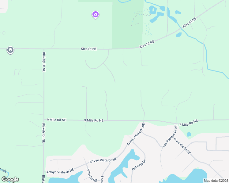 map of restaurants, bars, coffee shops, grocery stores, and more near 7800 Robertson Run Northeast in Rockford