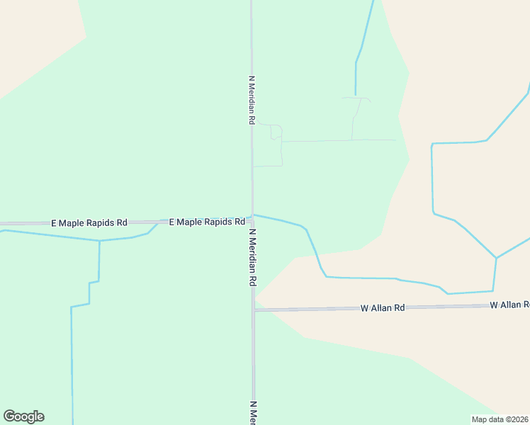 map of restaurants, bars, coffee shops, grocery stores, and more near 7296 North Meridian Road in Elsie